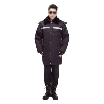 DD 冬季加长款保安棉服 反光条款，185