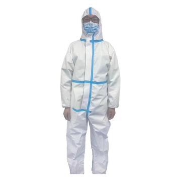 先防时代 医用防护服（下单前询货期）无菌连身式胶条型（不含脚套），白色 XF无菌连体式-180