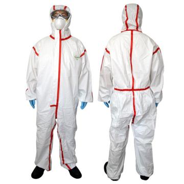 耐呗斯 连体防护服聚乙烯+聚合物涂层 NBS4301TWP，XL
