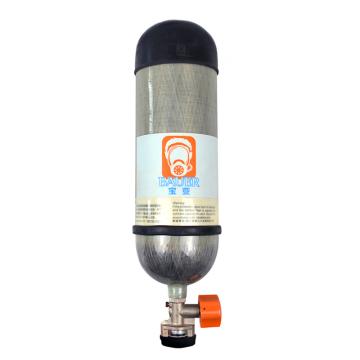 宝亚 6.8L空气呼吸器气瓶全缠绕碳纤维复合材质，带表瓶阀 KHF-30B7