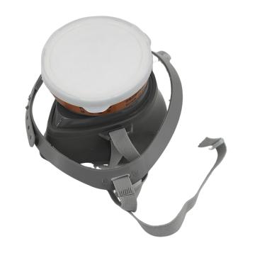 Raxwell 单滤盒防有机尘毒呼吸套装半面具*1只，滤毒盒*1个，滤棉*10片，滤棉盖*1个 RX6004