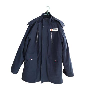 乔治白 全棉线卡棉服100%棉，纱支：20*16，密度：128*60（300套起订） 藏青色棉衣