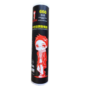 杜小白 玻璃胶 666，中性透