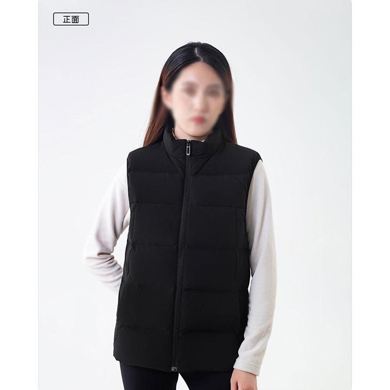 英格杰家 男女同款黑色防水羽绒马甲黑色 HT-7008-黑色3XL
