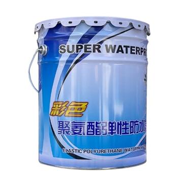 通薪 彩色聚氨酯弹性防水涂料 蓝色，20kg/桶