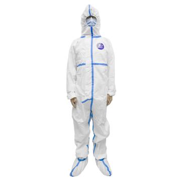 振德 医用一次性防护服灭菌连体胶条型（带鞋套）XL ZD医用灭菌连脚防护服，180
