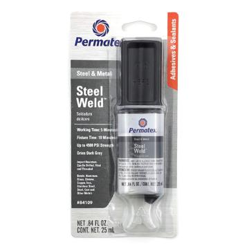 Permatex 钢焊接环氧胶，金属胶 84109