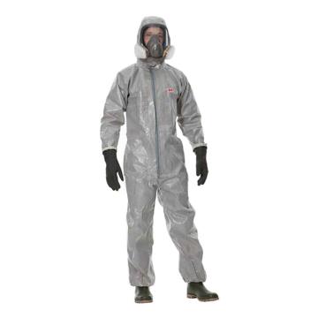3M 连体防护服防银灰色，静电防喷溅 4570-M