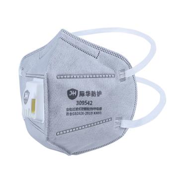 际华防护 KN95折叠式活性炭带阀防尘口罩头戴式 309542,单片装