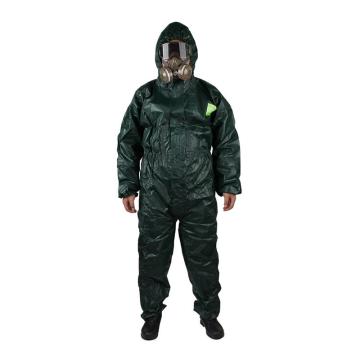 Ansell/安思尔 微护佳防护服欧标3级，MC4000绿色双袖连体防化服 GR40-T-99-111-05-XL