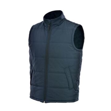 安大叔 防寒马甲深蓝色，防水PU布+保温棉（175-180） A664-2XL