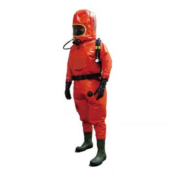 honeywell EasyChem外置型重型防化服红色，对应鞋码42 1400020-M-42，M