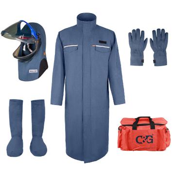 诚格 40cal防电弧服大袍套装（大袍、手套、腿套、前开式头罩、套装包） ArcPro-RBKit2-40G-L