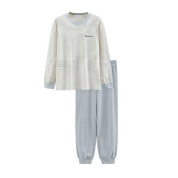 南极人 男款纯棉长袖家居服套装 9201女，XL