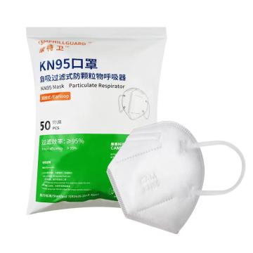 康特卫 防颗粒物口罩KN95，耳戴式 KN95 50只袋装