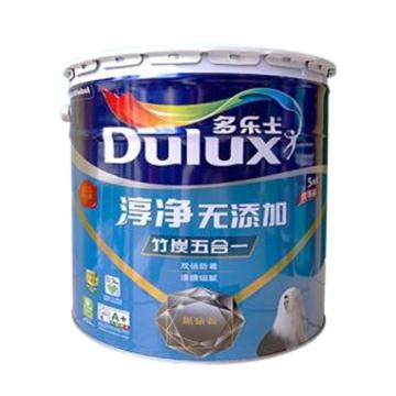 多乐士 淳净无添加竹炭五合一内墙乳胶漆 竹炭五合一内墙乳胶漆，白色，18L/桶