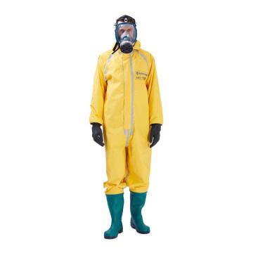 海固 国标1级防化服PVC一级半封闭 含手套及胶靴，黄色 HG-1WP-XXL