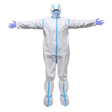 康科健 医用胶条款防护服不含脚套 胶条款三连体-XL