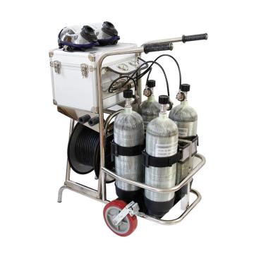邑固 推车式长管呼吸器6.8L 四瓶 CHZK4/6.8F/30