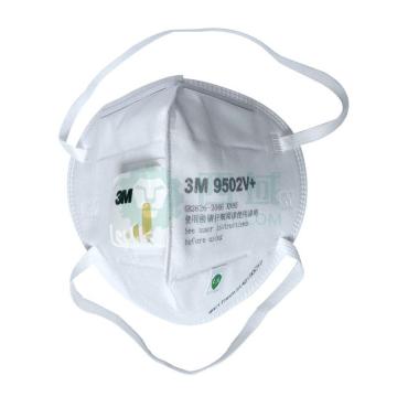 3M 防颗粒物口罩KN95，带阀，头戴式 9502V+ 环保装