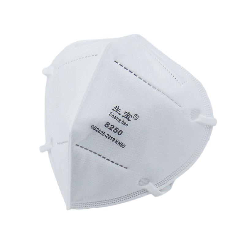 SHEGNBAO KN95防尘口罩白色折叠耳带式，独立包装 8250