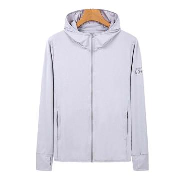 英格杰家 夏天防晒防紫外线透气薄款针织防晒服S-4XL(下单备注尺码） HT-228，灰色