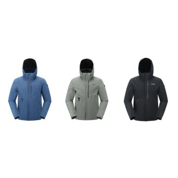 探路者 男士套羽绒冲锋衣灰绿 TAWWAK91205-D20X，XL