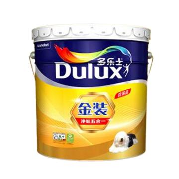 多乐士 金装净味五合一内墙乳胶漆 净味五合一内墙，白色，18L/桶