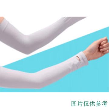 南极人 冰丝防晒袖套无字母纯色 三双装 套指黑白灰