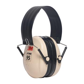 3M PELTOR OPTIME 95系列折叠式头戴式耳罩米黄色 H6F
