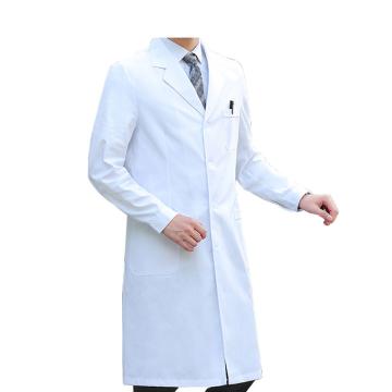 者也 长袖加厚白大褂实验服，后背开叉款 20423-10 XL码