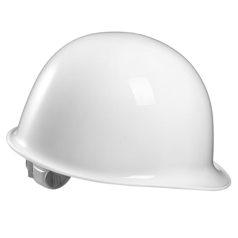 安客来 盔式ABS安全帽按钮款 可定制LOGO HSKY-S 白色 按钮款