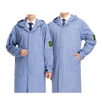 英格杰家 实验室超声波服防电磁辐射服大褂小、中、特大号（下单备注） LW-5508，浅蓝色