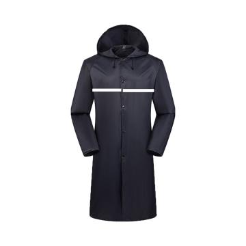 燕王 男女长款反光风雨衣4XL 深藏青 YW5006
