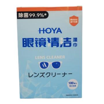 豪雅 眼镜清洁湿巾 100片/盒
