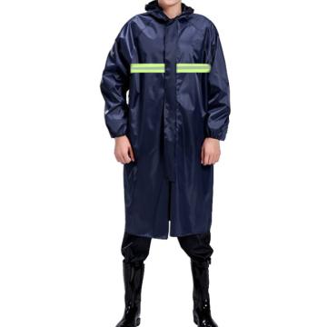 共泰 连体雨衣雨披加大加长男女通用长衣牛津布料 GT，藏青色