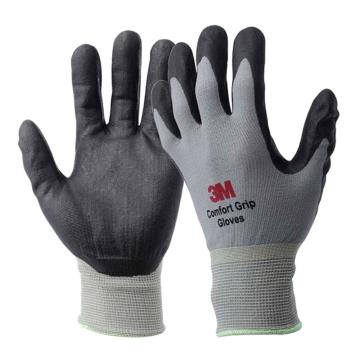 3M 丁腈涂层手套灰色，M，防滑耐磨 WX300921185