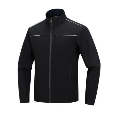 英格杰家 秋冬软壳工作服夹克上衣黑色 GYJ-6515-M