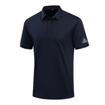 英格杰家 防静电网眼针织布短袖T恤POLO衫 GYJ1105T藏蓝色，4XL