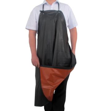 鑫柏青 PVC围裙70cm（底宽） x100cm，耐油污围裙，黑色 PVC围裙-70*100
