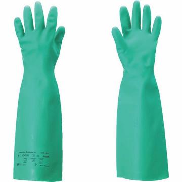 Ansell/安思尔 耐溶剂作业手套阿尔法泰克索尔贝克斯加厚长款37-185 L号 371859