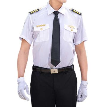 英格杰家 形象岗保安服制服衬衣短袖套装含配件，160-190（下单备注尺码） JFXXG004，白色