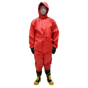 成楷科技 半封闭耐酸碱防液体飞溅工业化工连体式防化服XL码 CKB-F07XL