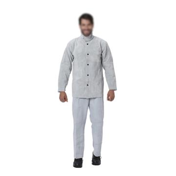 Raxwell 原色全皮焊接套装（含全皮上身焊服M码*1，全皮焊裤M码*1），含定制logo RW4703