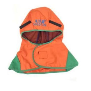 威仕盾 披肩帽子橙红色，阻燃布 FW-6680