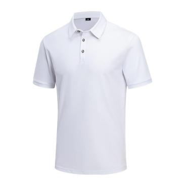 英格杰家 CVC细斜纹纯色短袖T恤POLO衫 GYJ1106T白色，3XL