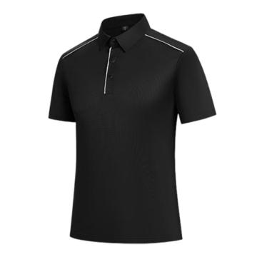 英格杰家 高弹速干凉爽透气短袖T恤POLO衫 GYJ1108T石耀黑，4XL