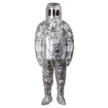 成楷科技 耐高温隔热服 工业钢铁冶金实验室炉前作业防护服银色 CKB-F0202-L