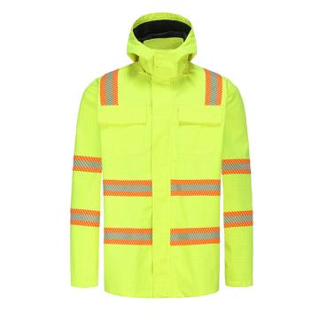 巨化 警示服警示雨衣上衣300D牛津布导电格，荧光黄，M-2XL（下单备注尺码） JHOMSG2401WB
