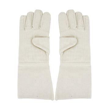 Raxwell 24道线全衬帆布手套(接指)加长款，白甲布，长40cm，10副/袋，30袋/包） RW2205
